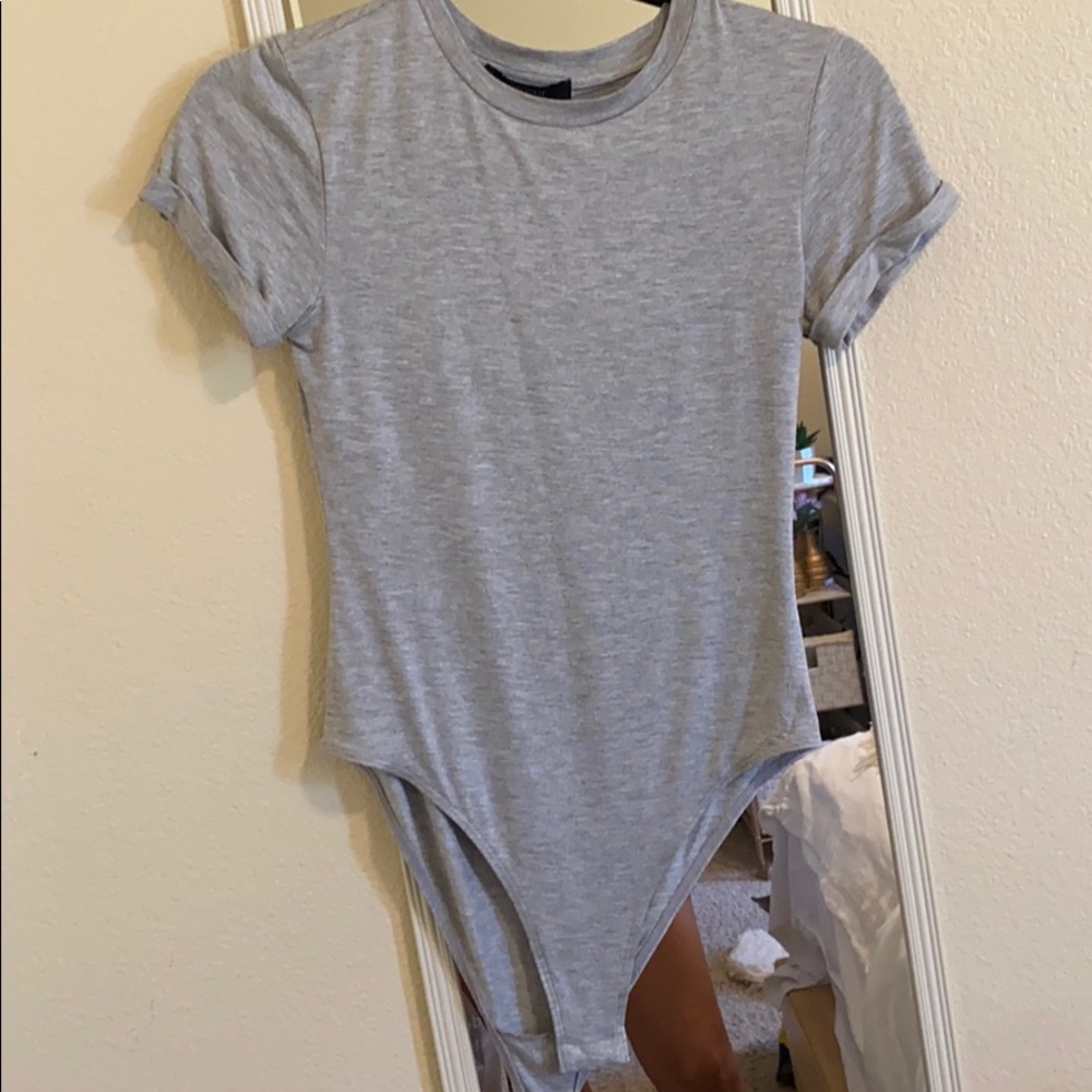 GRAY BODYSUIT